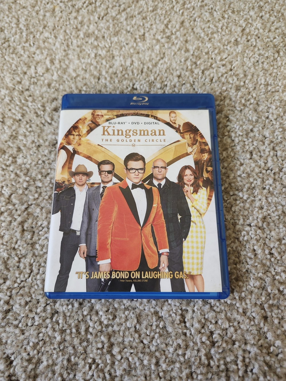 Kingsman: The Golden Circle Blu-ray DVD Digital - Orange Jacket Cover